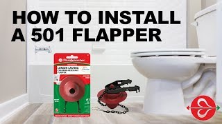 Fix Water Running from Toilet Tank into Bowl in Older Toilets with Fluidmasters 501 Flapper [upl. by Jeffcott521]