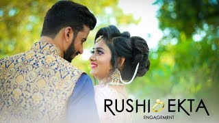 Satrangi re  Rushi amp Ektas Engagement highlights 2018  Fragmotion Studios [upl. by Bashee]