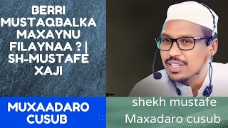 BERRI MUSTAQBALKA MAXAYNU FILAYNAA   SHMUSTAFE XAJI subscribe HAYAANonline [upl. by Aikcir907]