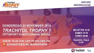 Livestream Marathonschaatsen Trachitol Trophy dag 1 Breda 22 november [upl. by Yunfei175]