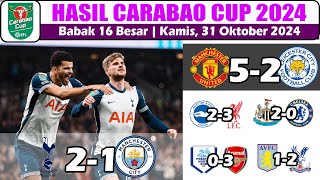 Hasil Carabao Cup Tadi Malam  Tottenham vs Manchester City EFL Cup 2024 Babak 16 Besar [upl. by Ettena]