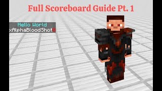 Full Scoreboard Guide Pt1  Minecraft Bedrock 116201 [upl. by Neema]