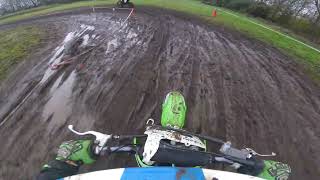 kawasaki kx 65 wet motocross [upl. by Iyre]