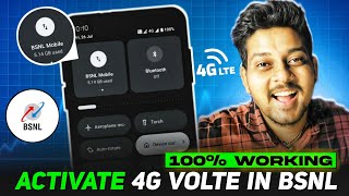 how to activate VoLTE in bsnl 4g sim 🤩  BSNL internet not working during call [upl. by Carrelli]