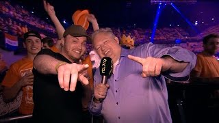 The Feather gaat 180 linkerbaan met rapper Donnie  RTL 7 DARTS PREMIER LEAGUE [upl. by Aicul]