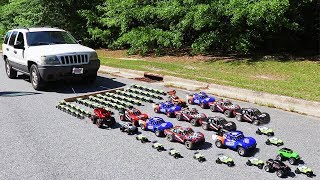 How Many Toy Cars Does It Take To Pull A Real Car [upl. by Bunnie]