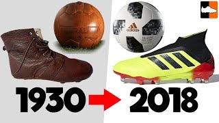 World Cup Evolution Soccer Cleats amp Ball History [upl. by Clower]