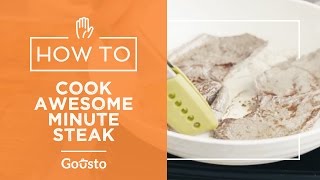 Minute Steak Recipe with BBQ Butter Sauce  Minute Steaks [upl. by Fairfax497]