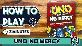 How to Play UNO No Mercy in 3 minutes [upl. by Yim]