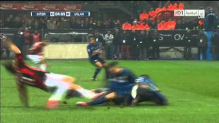 Ibrahimovic Goal on Inter  14112010 [upl. by Luwana]