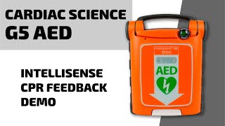 Cardiac Science Powerheart G5 AED Intellisense CPR Feedback  Demo [upl. by Fatma]