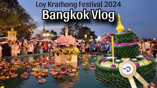 Loy Krathong Festivities at Wat Pho Wat Arun and IconSiam  Bangkok Vlog [upl. by Mosora]