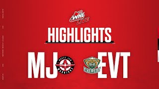 Moose Jaw Warriors at Everett Silvertips 31  WHL Highlights 202324 [upl. by Nayar670]