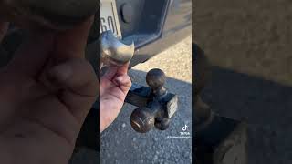 A trailer hitch hack I discovered trailerrentals trailerrepair smallbusiness [upl. by Ahsikcin]