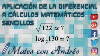 Aplicación de la diferencial de una función a cálculos matemáticos BACHILLERATO MATEMÁTICAS [upl. by Ilyk]