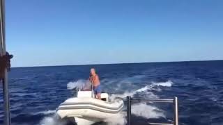 INCREDIBILE LITE IN MARE TRA PERSONE A BORDO DI MOTOSCAFI [upl. by Selina]