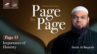 Page 35  Importance of Honesty  Shaykh Dr Ahsan Hanif  Quran Tafseer Series [upl. by Crissy]