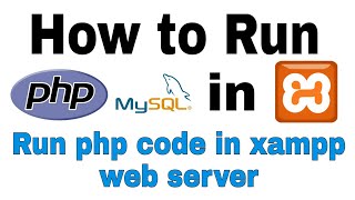 How to run php file and MySQL in XAMPP Web Server Hindi [upl. by Fujio815]