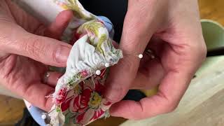 Vintage Hankie Doll Dress Tutorial [upl. by Onitsirc]