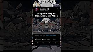 Jiraiya training for Honoured sage mode  shorts anime [upl. by Rafter559]