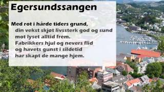 Egersundssangen Med tekst [upl. by Enelyt]