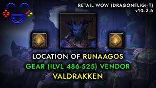 Runaagos Location  Gear Vendor  Valdrakken WoW 2024 [upl. by Yort698]