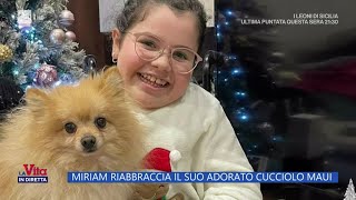 I ladri restituiscono il cane a Miriam quotRubiamo ma siamo onestiquot  La vita in diretta 01102024 [upl. by Anad]