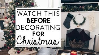 CHRISTMAS DECORATING  Watch this BEFORE You Start Decorating for Christmas [upl. by Mobley]