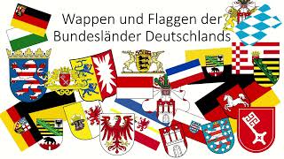 Deu Flaggen und Wappen der Bundesländer Deutschlands [upl. by Allenod]