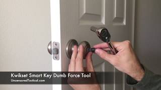 Kwikset Smart Key Dumb Force Tool  Tactical Lock Picking [upl. by Dasha416]