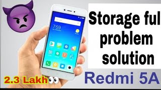 Redmi 5A mobile storage full problem solution  how to free memory space in redmi mobile video [upl. by Bone48]