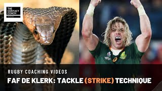 Rugby Faf de Klerk Tackling Technique [upl. by Erasaec]