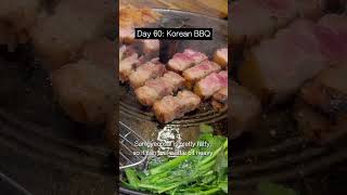 Day 60 Korean BBQ koreanbbq 삼겹살 [upl. by Nedry236]