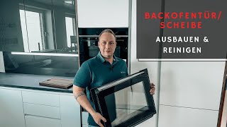 Entferne und reinige deine Backofentür amp Scheibe in nur wenigen Schritten Siemens Backofenscheibe [upl. by Anirdnajela]