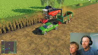 Farming simulator 19  Part 3 Its time to harvest on the farm  Tractor game [upl. by Resneps]