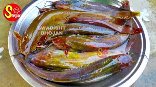 Badi singhi machli saaf karna aur banane ka tarika 🐟desi badi singhi machli ki curry🔥Big Singhi fish [upl. by Hoye787]