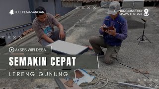 AKSES INTERNET DESA MAKIN CEPAT STARLINK GEN 3 Perakitan Lereng Gunung Sindoro [upl. by Bayly]