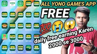 NEW YONO APP Launch  All SPIN 777  All Yono Rummy App Today  All Yono Games App [upl. by Hamford]