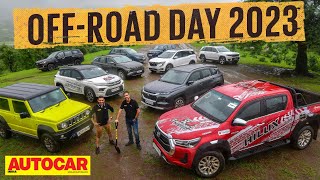 OffRoad Day 2023 ft Jimny XUV700 Hilux Grand Vitara Tucson and more  Autocar India [upl. by Darsey448]