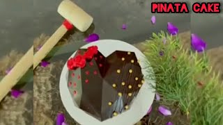 pinata cakeSmashable Heart cake🎂 [upl. by Ebonee943]