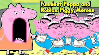 Funniest Peppa and Roblox Piggy MEMES By Bomber B  Roscoe BEST EVER [upl. by Stempson569]