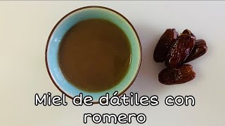 Miel o sirope de dátiles  Endulzante Natural  Receta facil [upl. by Hako]