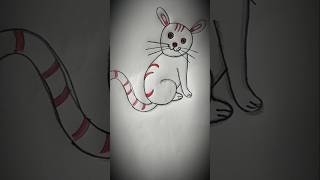 Easy Cat Drawing with number 6 music shortvideo viralvideo tending [upl. by Chiquita505]