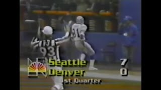 1984 Week 13  Seahawks vs Broncos [upl. by Steiner]