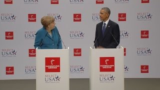 Und sie scherzt doch Obama Merkel amp der PuddingBeweis [upl. by Herr]