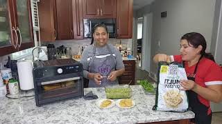 Piernas de pollo 🍗 en Freidorahorno  guacamole 🥑y arroz 🍚 princesshouse trabajandodesdecasa [upl. by Adnilreb]