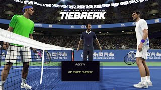 TIEBREAK  Novak Djokovic Vs Rafael Nadal I Wuhan Arena I Expert Difficulty PS5 [upl. by Marcin]