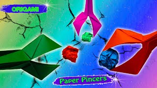 Origami Paper Grabber  Paper pliers  Origami Paper Pincers [upl. by Cynthia]