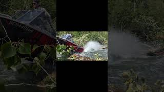 Slow Motion Jet Boat Log Jump minijetboat riverboats jetstreamadventureboats [upl. by Rollie]