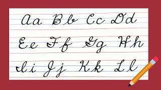 New American Cursive writing A to Z Small letters amp Capital letters Cursive handwriting EASY [upl. by Ocisnarf]